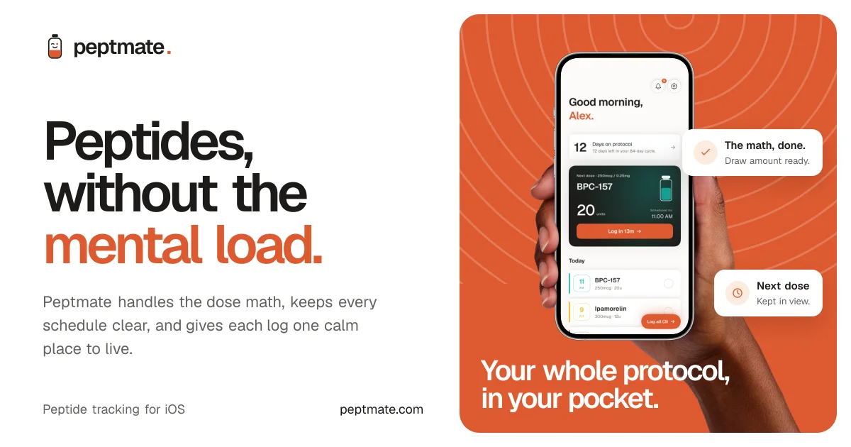 Peptmate marketing website homepage
